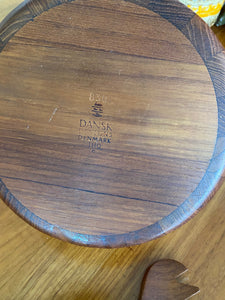 Dansk JHQ Staved Teak Viking Salad Bowl & Servers