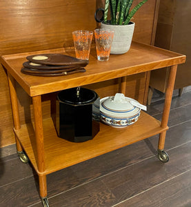 Elegant MCM Teak Barcart