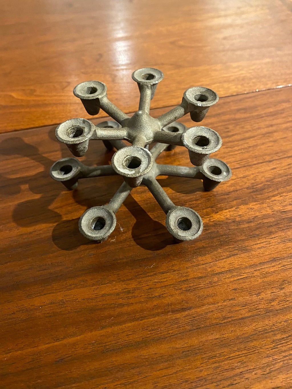 Denco 2-tier Cast Iron Candle Holder- Cook Street Vintage