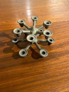 Denco 2-tier Cast Iron Candle Holder- Cook Street Vintage