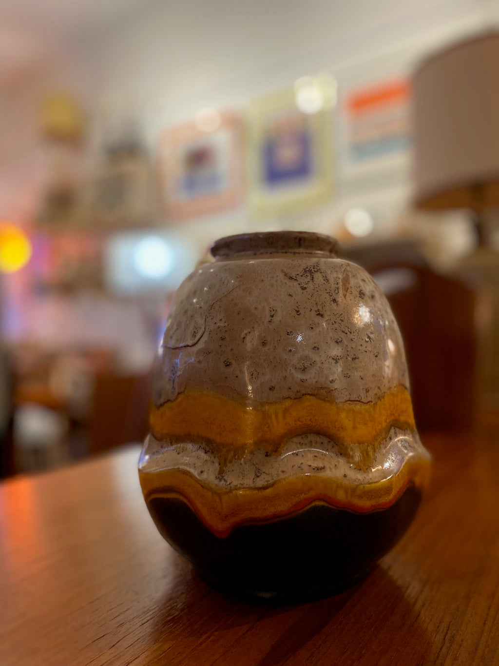 Regina Gouda, Holland, 843 Stroma in Earth Tones Vase- Cook Street Vintage