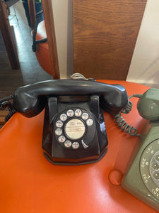 Black Rotary Dial Phone