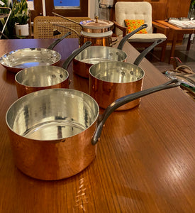Large Mauviel Copper Cookware Saucepan