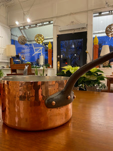 Large Mauviel Copper Cookware Saucepan