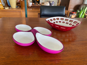 Guzzini Purple Interlocking Serving Bowls