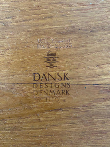 logo Round Vintage JHQ Dansk Cutting Board with Cheese Knife- Cook Street Vintage