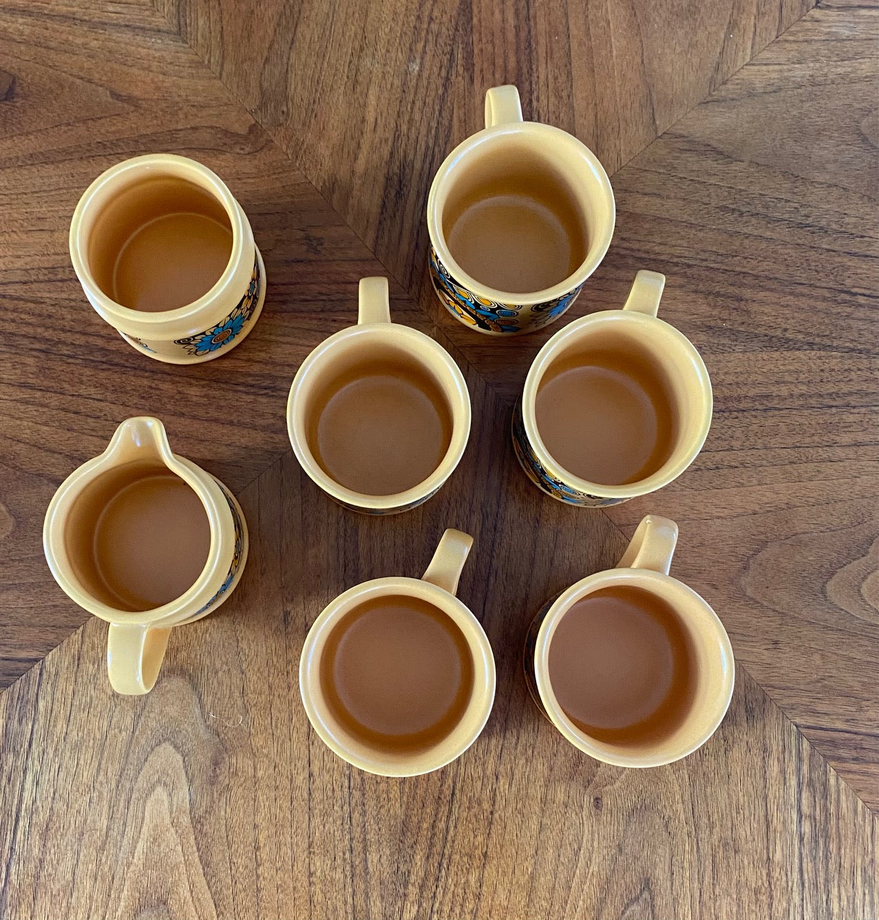 Set of 5 Vintage Sadler Coffee Mugs