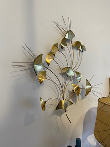 Ginko Leaf Vintage Torch Metal Art