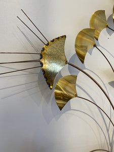 Ginko Leaf Vintage Torch Metal Art