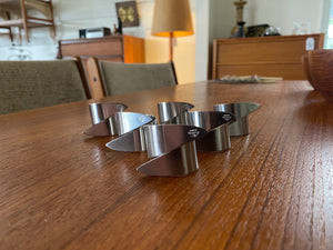 Set of 6 Cromargan Stainless Steel Napkin Rings