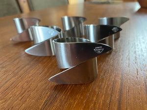 Set of 6 Cromargan Stainless Steel Napkin Rings