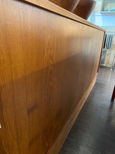 Teak Credenza with Three Sliding Doors