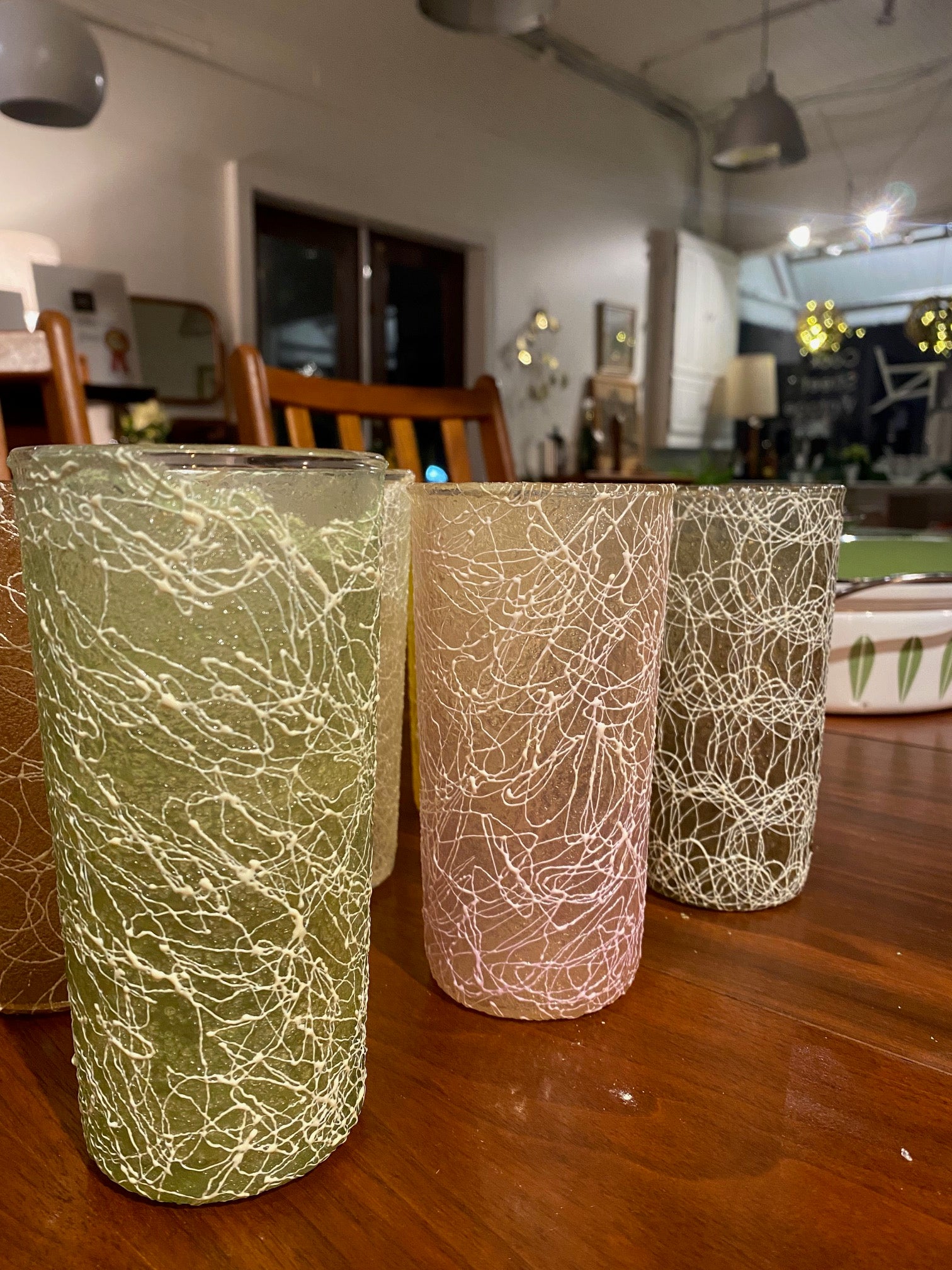 Set of 6 Spaghetti Glasses