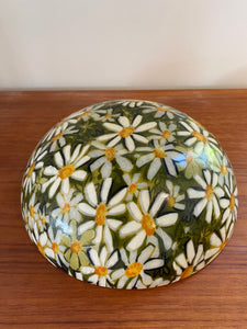 Bottom of Vintage Fibreglass Daisy Salad Bowl- Cook Street Vintage