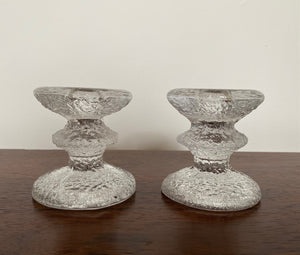 Iittala Candlesticks Monogrammed "T.S" (Timo Sarpaneva). Made in Finland -Cook Street Vintage