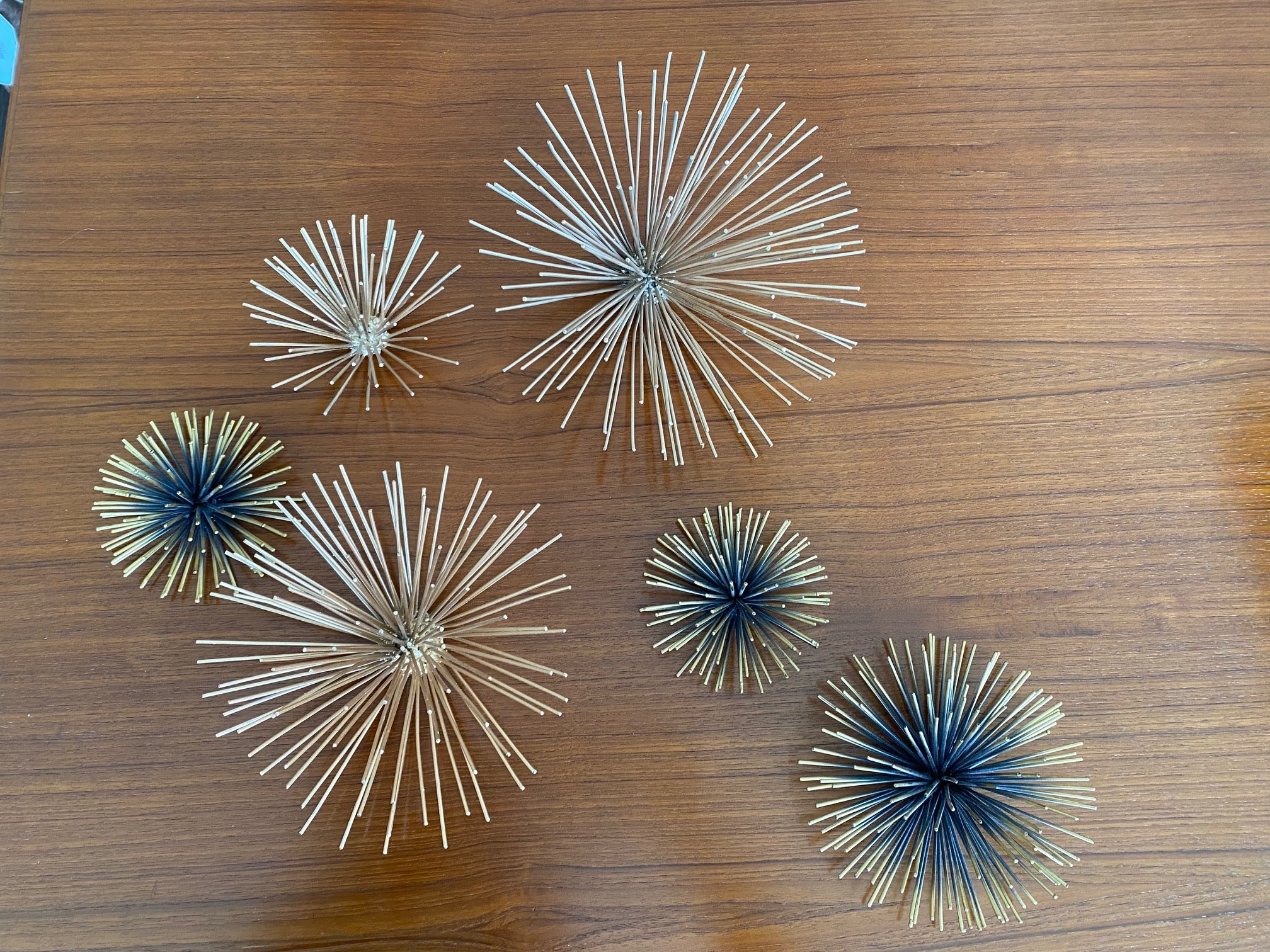 MCM Copper and Brass Wall Urchin