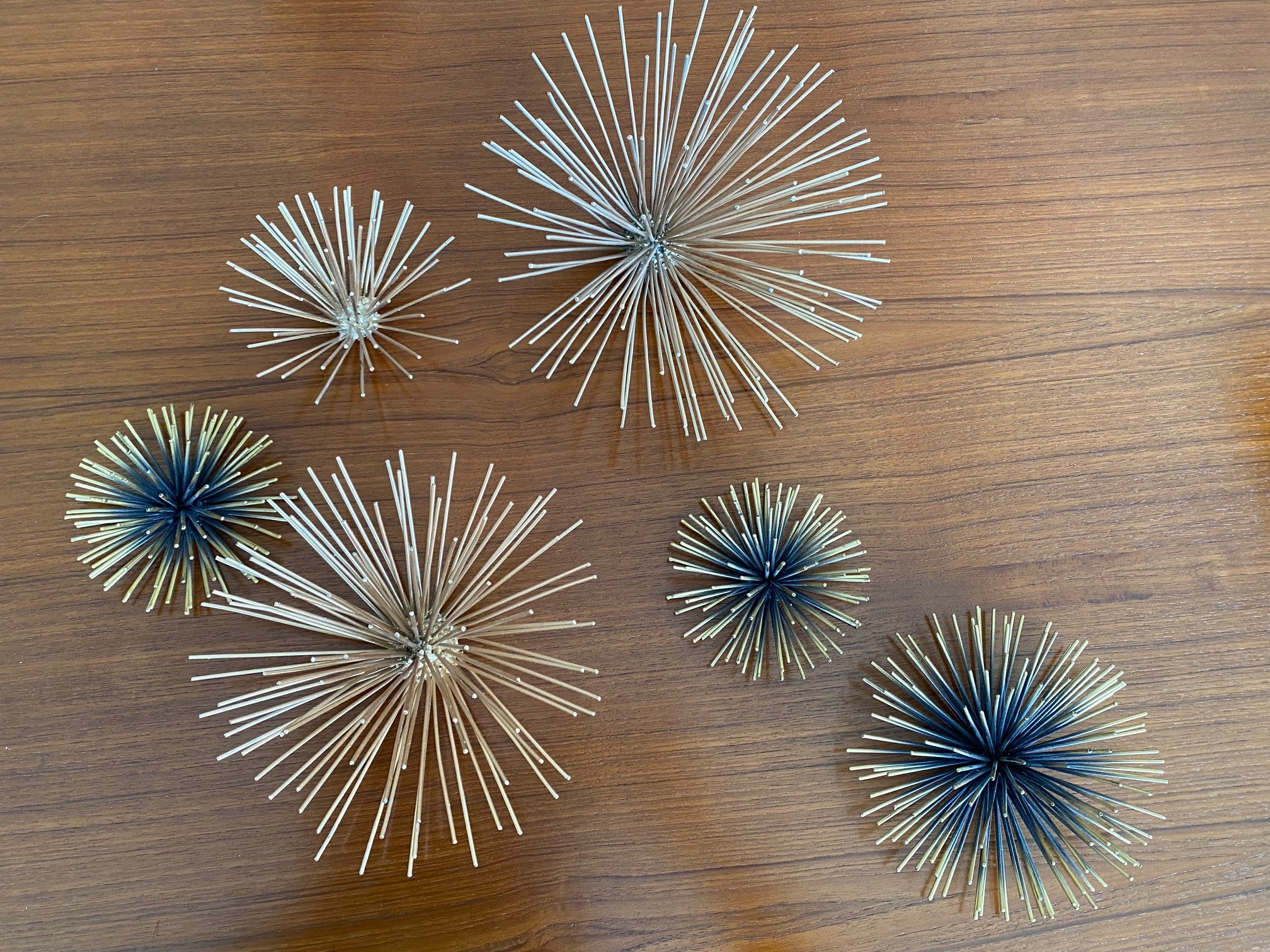 MCM Copper and Brass Wall Urchin