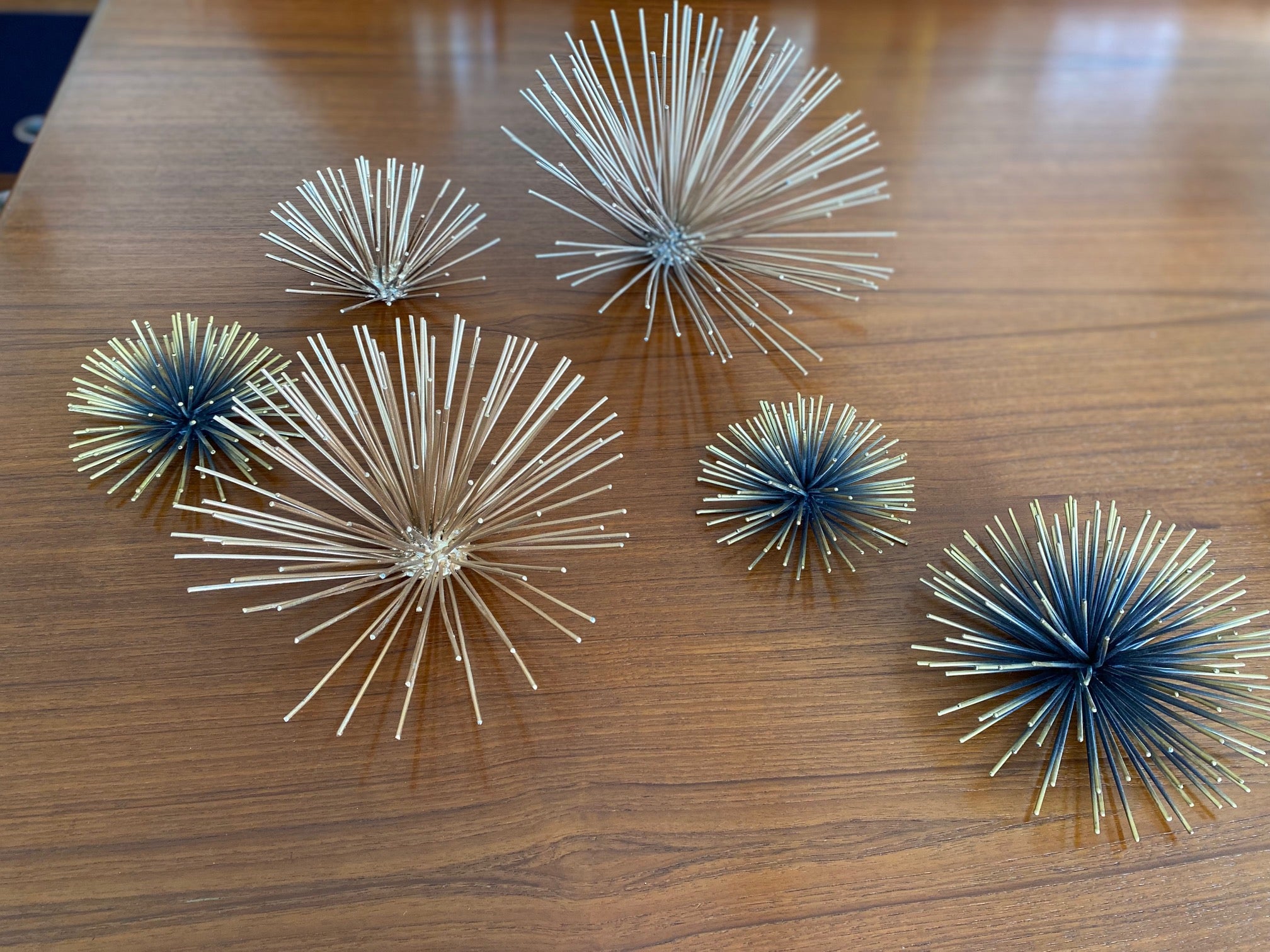 MCM Copper and Brass Wall Urchin