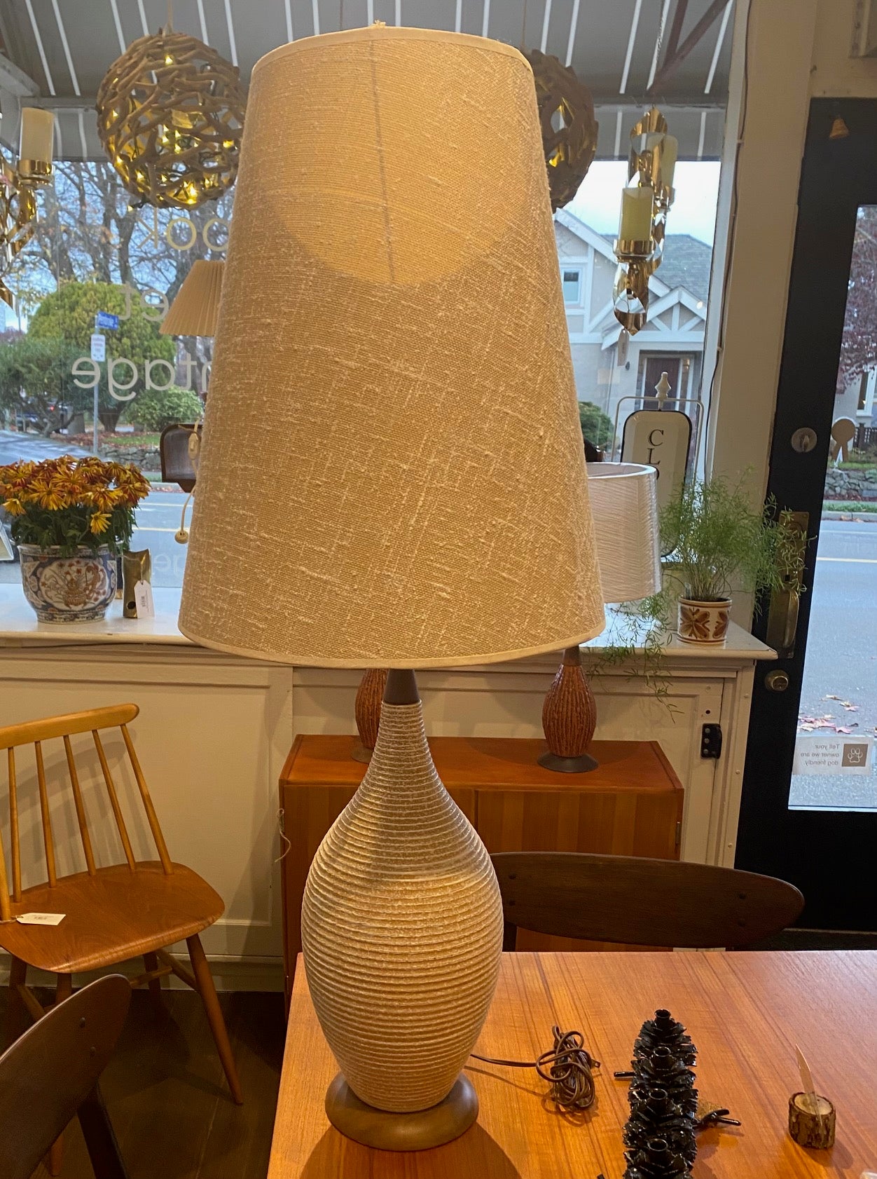 Large Vintage Ceramic Table Lamp
