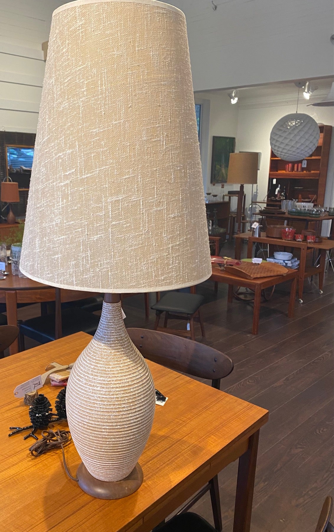 Large Vintage Ceramic Table Lamp
