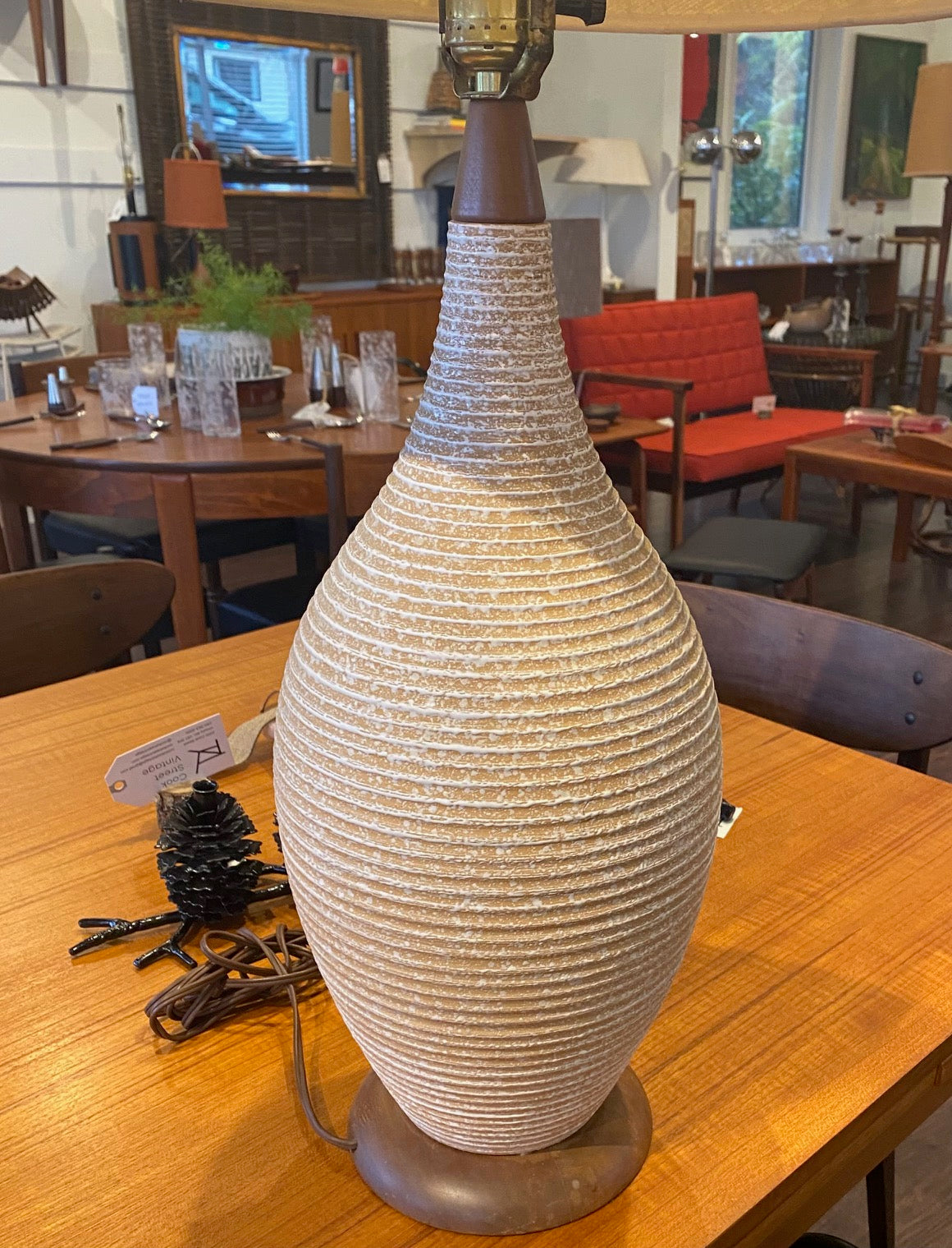 Large Vintage Ceramic Table Lamp
