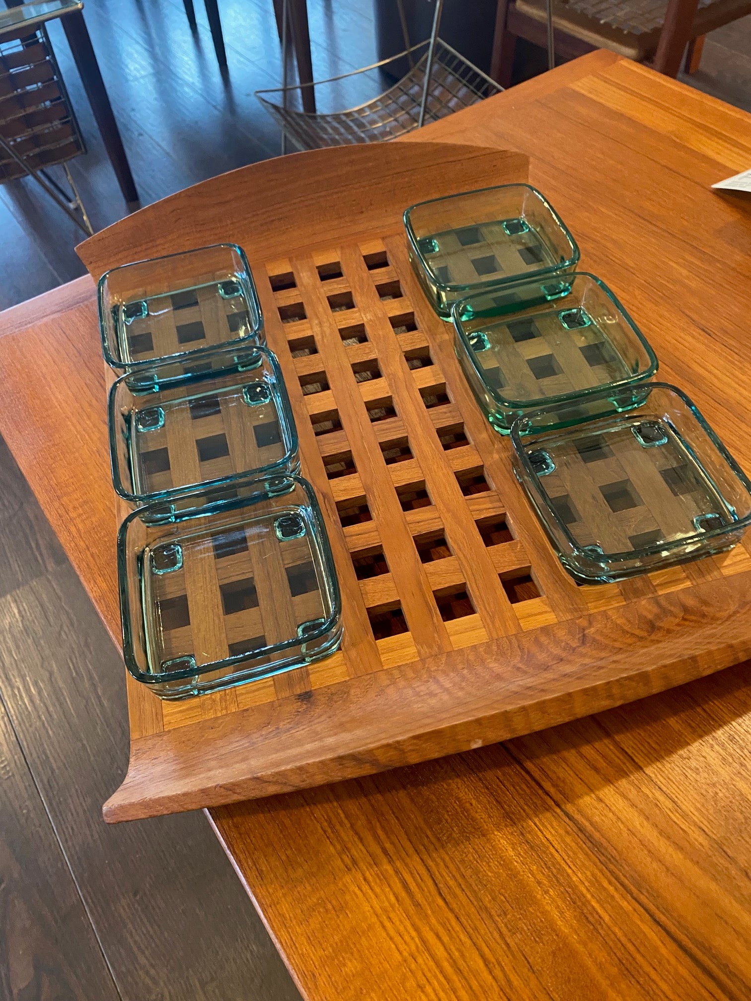Dansk Large JHQ Teak Lattice Tray