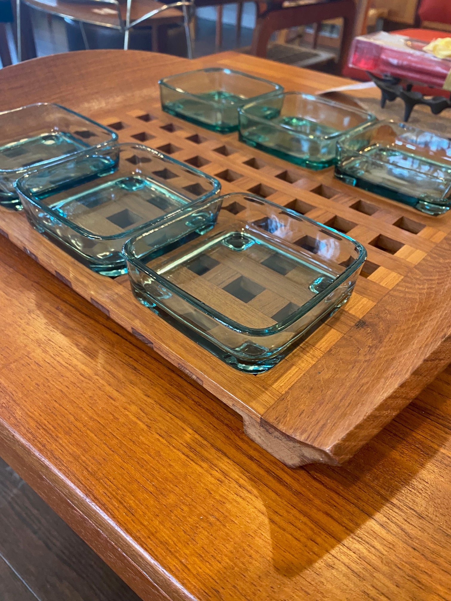 Dansk Large JHQ Teak Lattice Tray