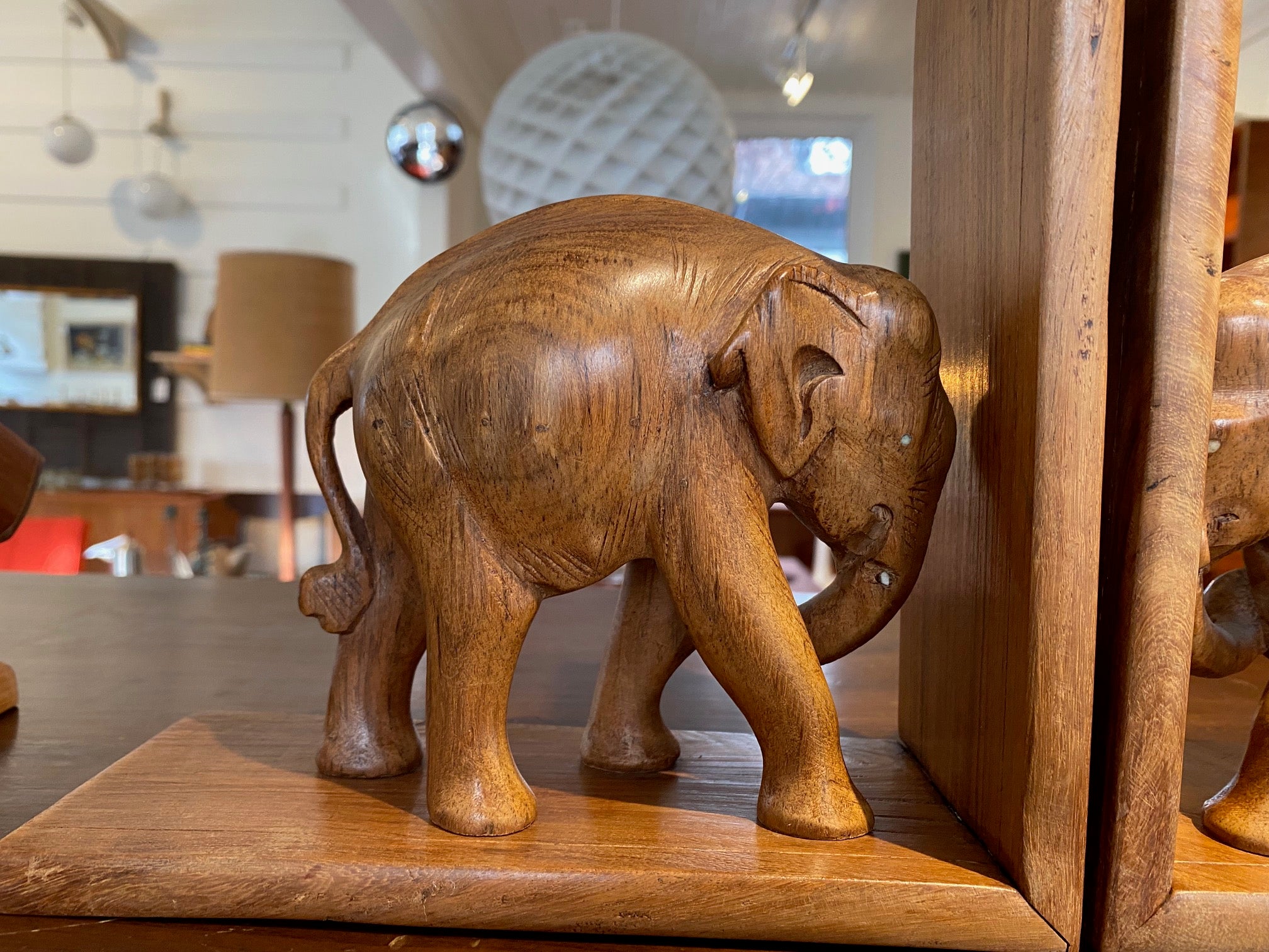 Vintage Elephant Book Ends