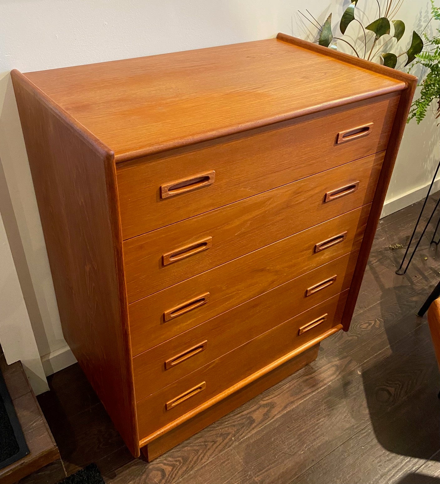 MCM Danish 5 Drawer Teak Dresser