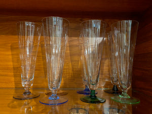 Set of 6 Vintage Pilsner Glasses