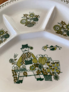 Set of 6 Fijjgo Flint Turi Design Market Fondu Plates- Cook Street Vintage