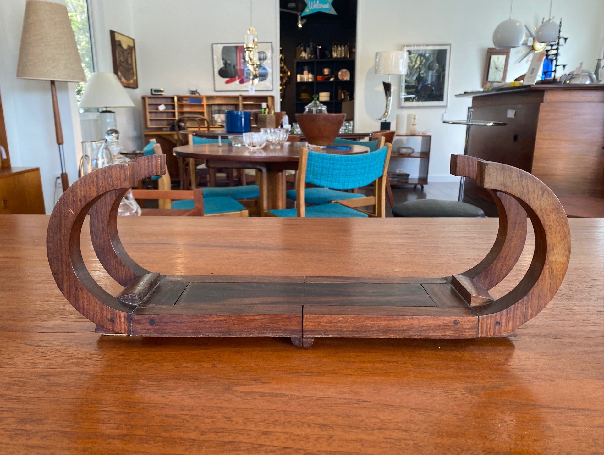 Rosewood Sliding Book End