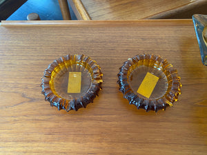 Mid-century Amber Ashtray