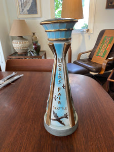 Jim Beam decanter commemorating the 1962 Seattle World's Fair. The theme of the fair was science and space- Cook Street Vintage