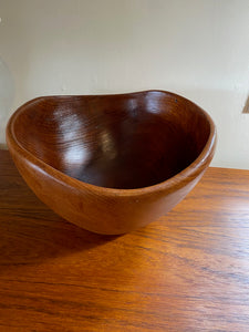 Stunning Cone Shape Teak Salad Bowl