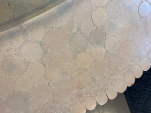 Detail of top of Vintage "McGuire" Style Bamboo Wheat Sheath Coffee Table- Cook Street Vintage