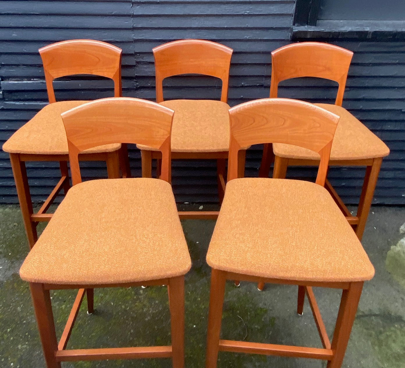 Vintage Cherry Bar Stools by Antonio Sibau