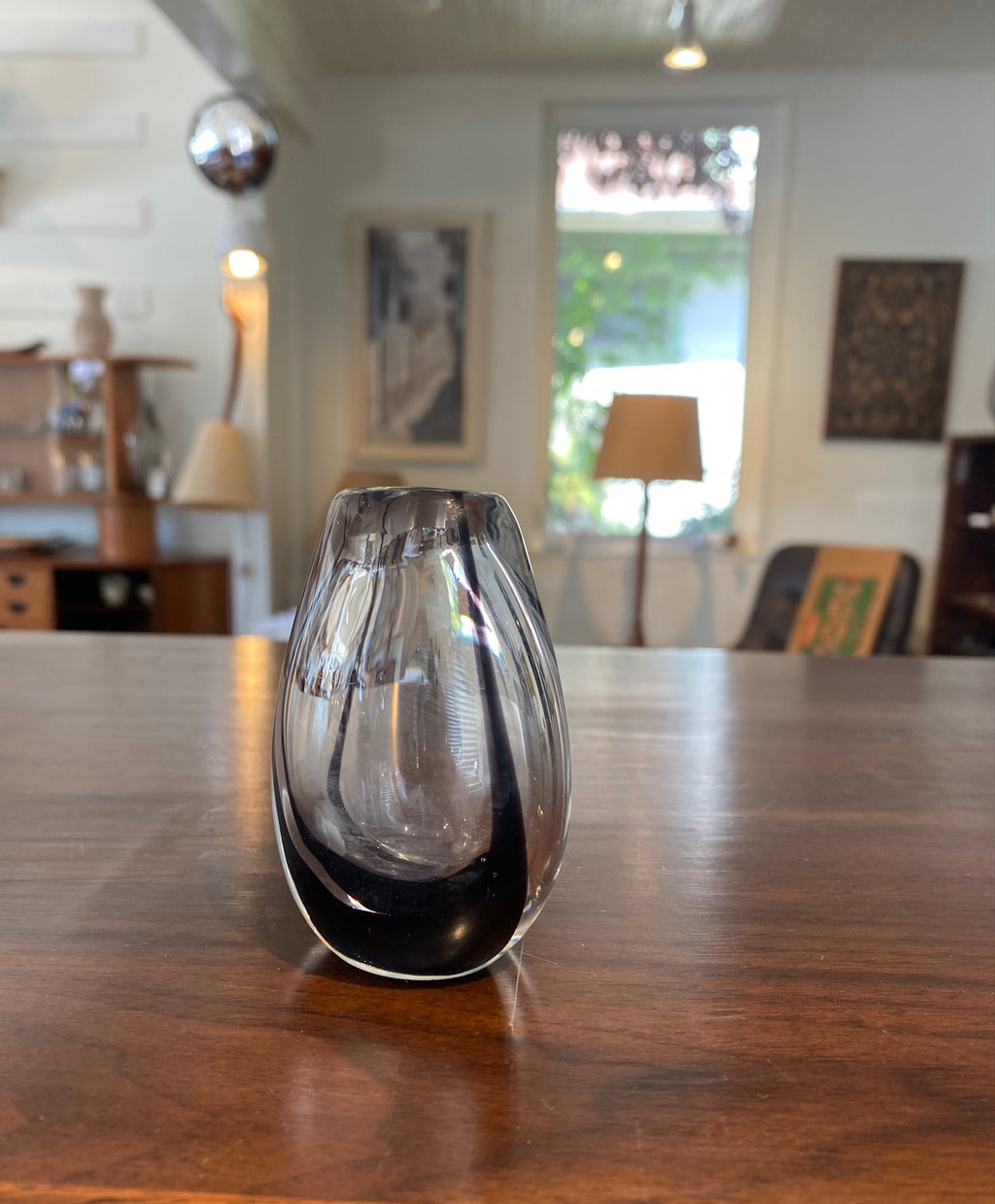 Bud vase by Vicke Lindstrand for Kosta Boda. Made in Sweden. Signed and numbered- Cook Street Vintage