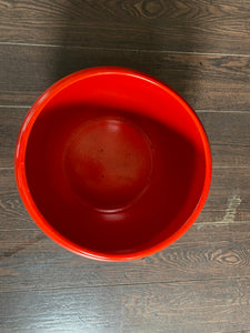 Large Deep Orange/ Red Speckled Glaze Gainey Planter
