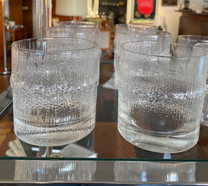 Vintage IIttala "Niva" Double Old Fashion/Glasses
