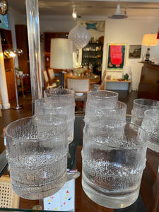 Vintage IIttala "Niva" Double Old Fashion/Glasses