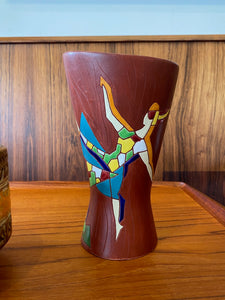 Keramos Hand Painted Ceramic Vase