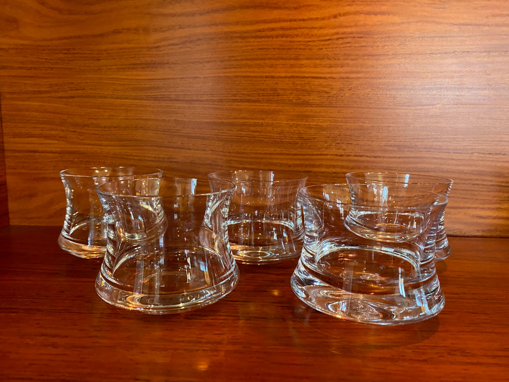Set of 5 Iittala "Romantica" 4 Ounce Scotch Glasses- Cook Street Vintage