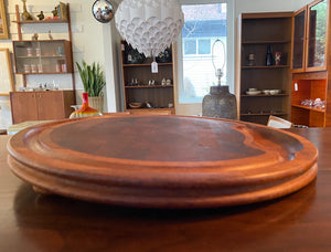 Vintage Nissen Butcher Block Tilted Teak Meat Board