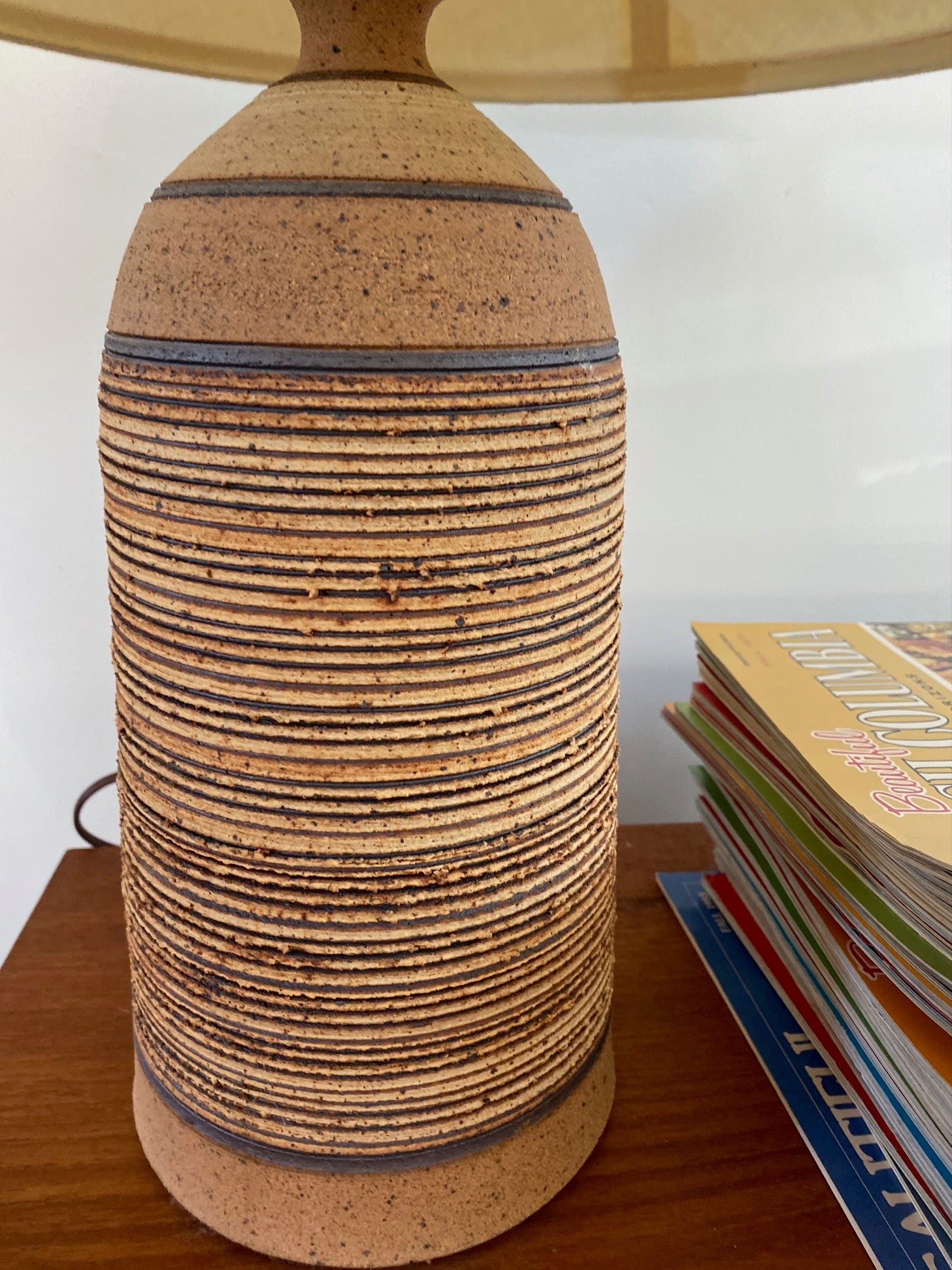 Vintage Terra Cotta Lamp