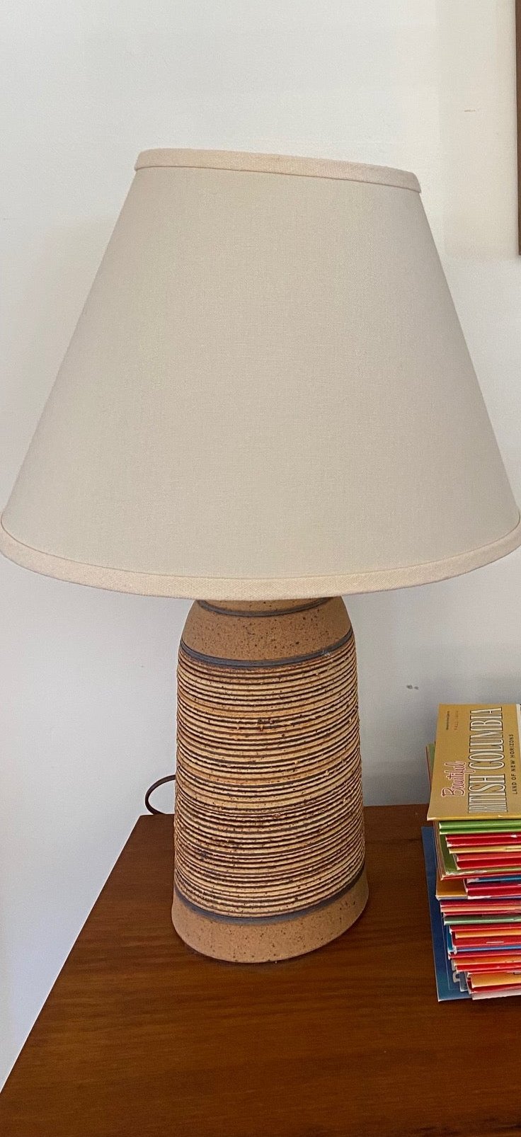 Vintage Terra Cotta Lamp