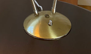 Base of Double Gooseneck Desk Lamp- Cook Street Vintage