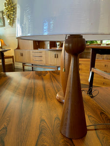 Small MCM Teak Table Lamp