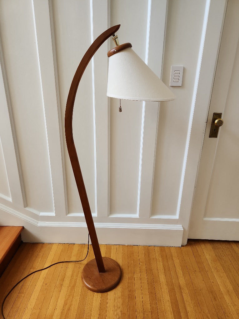 MCM Teak Arc Floor Lamp – Cook Street Vintage