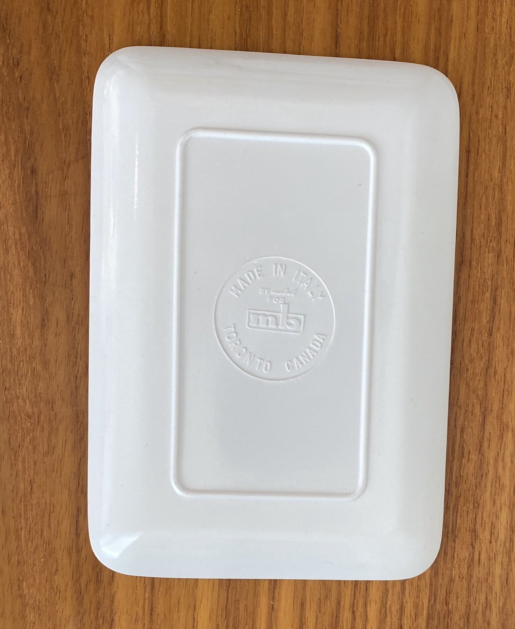 Reverse side of small vintage RCMP Collector's Dish- Cook Street Vintage